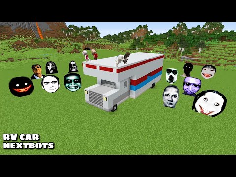 SURVIVAL RV TRUCK WITH 100 NEXTBOTS in Minecraft - Gameplay - Coffin Meme