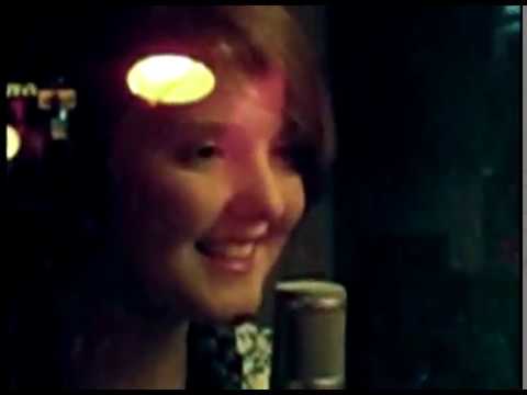 Sophie Recording Vocals in Studio