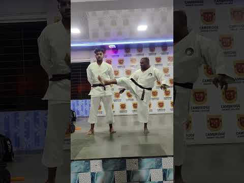 Karate(Kick) mikajuki geri#shorts #shotokan #karate