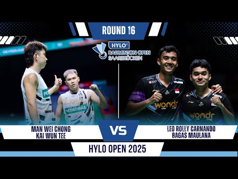 PADU! MAN Wei Chong/Kai Wun TEE vs Leo Rolly CARNANDO/Bagas MAULANA | Hylo Open 2025 Badminton