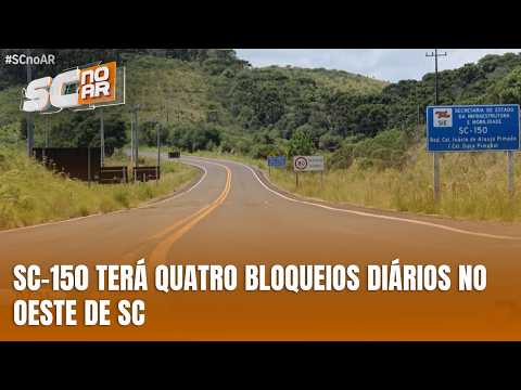 SC-150 terá quatro interdições diárias entre Joaçaba e Lacerdópolis