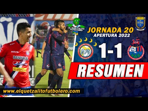 RESUMEN DEL EMPATE/ Xelajú 1 vs Municipal 1 / Jornada 20 Apertura 2022 RESUMEN COMPLETO