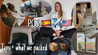 PCSing tips and what to pack | PCS packing tips | moving overseas | U.S. AirForce PCS