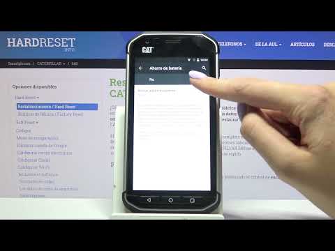 Cómo ahorrar batería en CATERPILLAR S40 - activar el modo ahorro