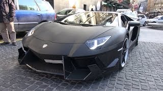 preview picture of video 'DMC Lamborghini Aventador LP900-4 SV cruising in Geneva'