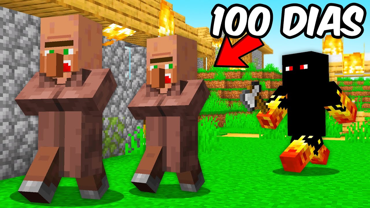 100 Dias Trollando os Villagers do Minecraft
