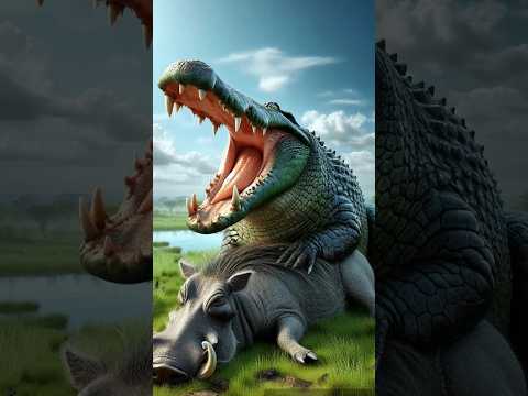 Alligator 🐊vs wild animals #alligator #crocodile #wildanimals #animalbattle #battle