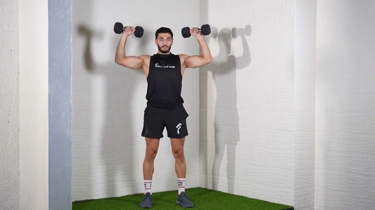 Dumbbell Shoulder Press (Standing) exercise thumbnail