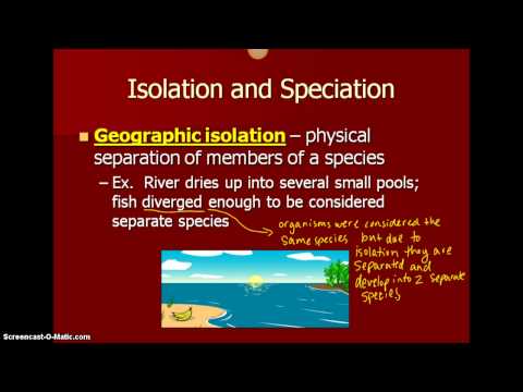 Biology One Formation of Species