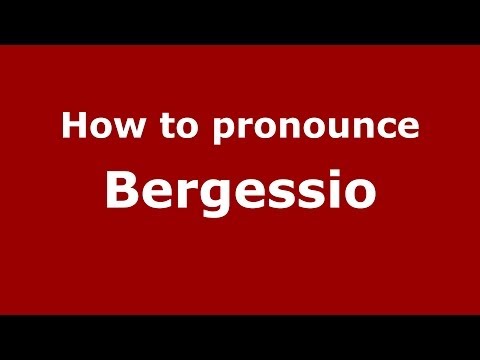 How to pronounce Bergessio (Spanish/Argentina)  - PronounceNames.com