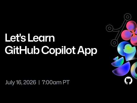 Video Thumbnail: Let's Learn GitHub Copilot App