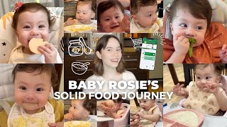 BABY ROSIE'S SOLID FOOD JOURNEY | Jessy Mendiola