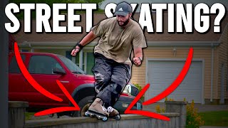 Driveway Street Ledge Session // Standard Omni // Aggressive Inline Skate Vlog