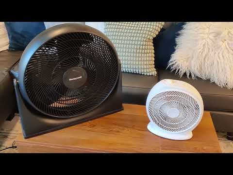 Black + Decker 9 inches Frameless Tabletop Box Fan vs Simple Deluxe 20 Box Fan