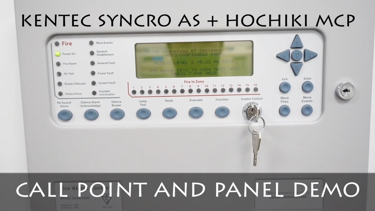 TESTING KENTEC SYNCRO AS PANEL | HOCHIKI MCP | FIRE ALARM DEMO