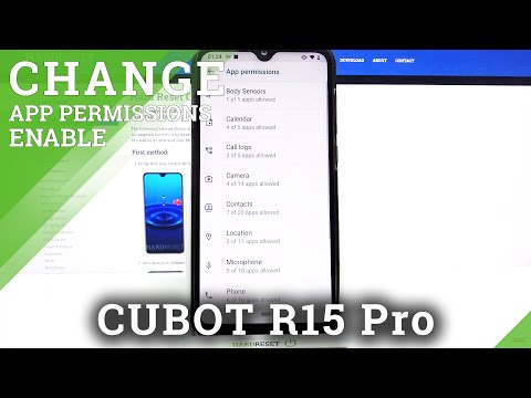 Choose Apps Permissions - CUBOT R15 Pro & Programs Settings