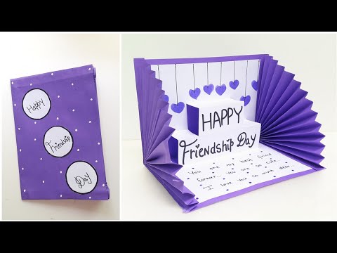 Happy Friendship Day Greeting Card Making • How To Make Friendship Day Card • Card For Bestfriends