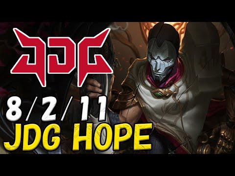 JDG Hope ジン(Jhin) VS エズリアル(Ezreal) BOT ADC patch 12.18 KR RANK
