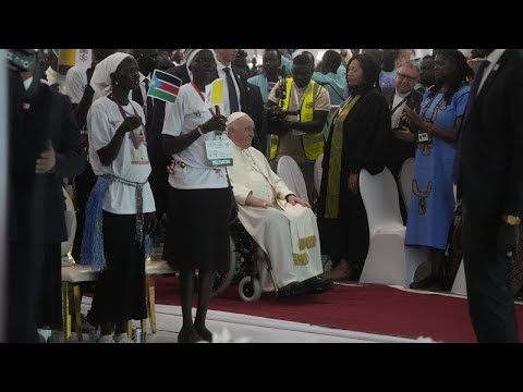 شاهد البابا في جوبا في رحلة الحج من أجل السلام