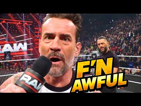 WWE Raw Was F'n EMBARRASSING!!! I CRASHED OUT | Roman Reigns & Cm Punk Promo Was Good Tho