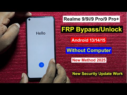Realme 9/9i/9 Pro/9 Pro+ FRP Bypass Android 13/14 | Gmail Lock Remove Realme 9/9i Without Pc 2025