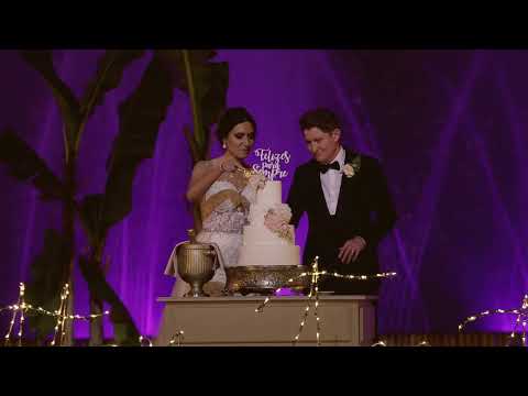 Tania & Ali - Swan Lake Cut of Cake