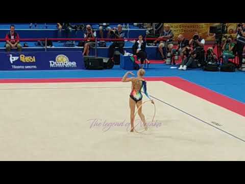 Kseniya Moustafaeva (FRA) hoop - 2018 worlds sofia qualifs