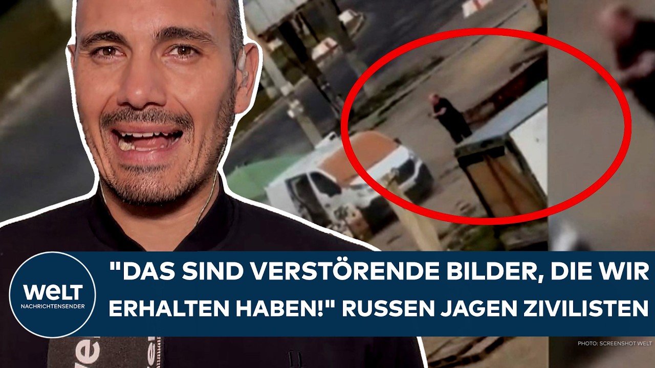 UKRAINE-KRIEG: "Das sind verstörende Bilder, die wir erhalten haben!" Russen jagen Zivilisten!