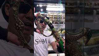 Download lagu SANGAT KARISMATIK‼️PEDANG DAMASCUS (KING OF AL-AQSA) #sword #damascus #shorts mp3