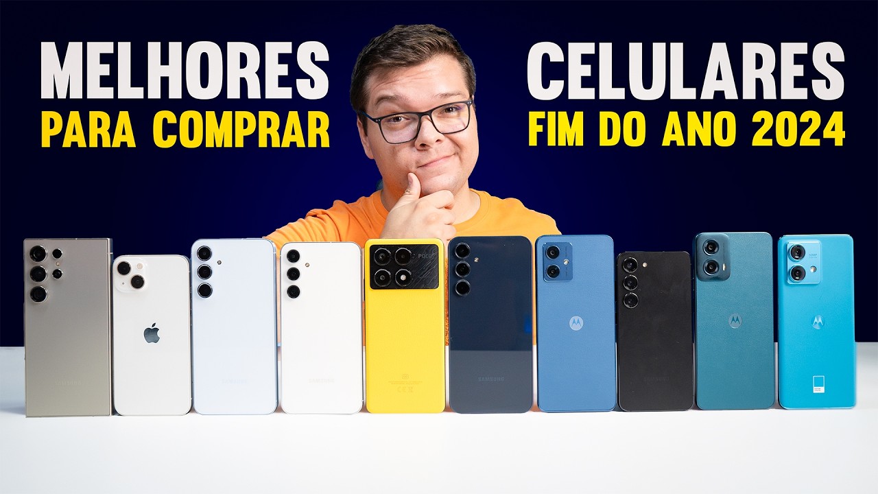 TODOS! os melhores CELULARES para COMPRAR em 2024! *todas as marcas*