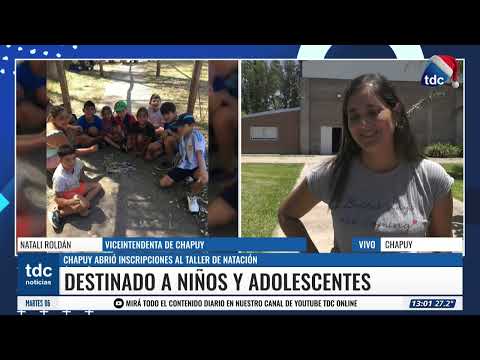 CHAPUY | ABRIÓ INSCRIPCIONES AL TALLER DE NATACIÓN