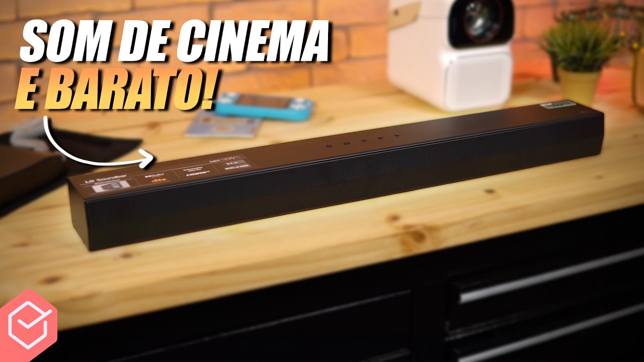 Miniatura da avaliação em vídeo de Soundbar LG S40T 2.1 Canais 300W RMS Bluetooth 5.3