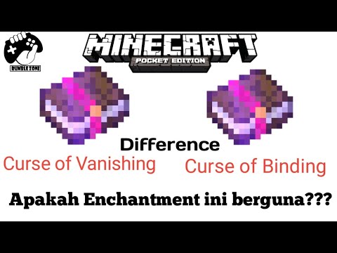 Perbedaan Enchantment Curse of Vanishing dan Curse of Binding - Minecraft PE