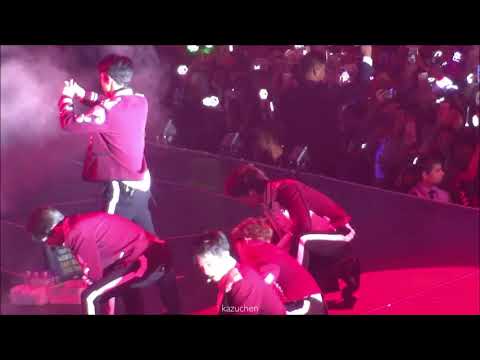 180810 EXO(엑소)-으르렁 Growl(SUHO,SEHUN,BAEKHYUN→SUHO,CHEN focus)full@The EℓyXiOn[dot] in Macao Day1