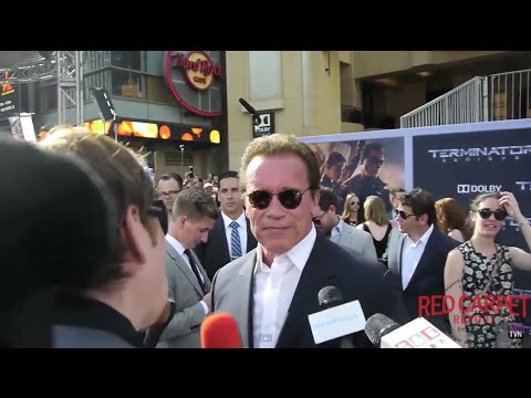 Arnold Schwarzenegger Interview at the Hollywood Premiere of Terminator Genisys #TerminatorGenisys