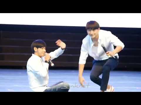 010718 Singto pull Krist's pant to ask Krist help him to stand up