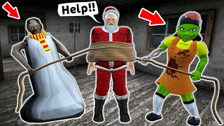 Granny this is *Zombie-Squid Game* vs Santa Claus !! - funny horror animation (p.346)