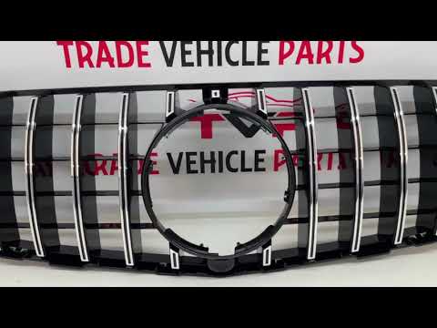 Fits Mercedes GLC X253 C253 2015-2019 Front Bumper Grille Black & Chrome Sport video