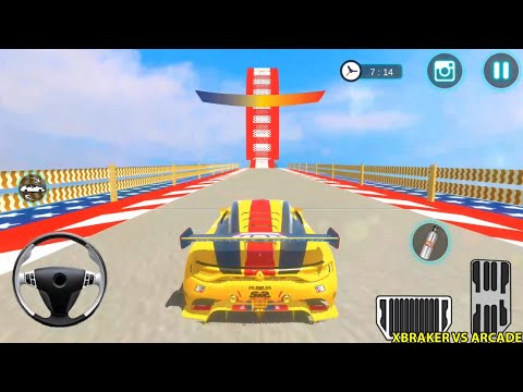 Extreme City Gt Car Stunts - All Cars Unlocked - Yellowe Renault GT Car Driving Simulator Gameplay