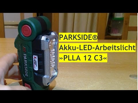 Unboxing PARKSIDE Akku-LED-Arbeitslicht PLLA 12 C3 ( B2  A1 ) - X12V Team