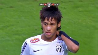 O DIA QUE NEYMAR DEU SHOW COM 2 GOLS NA FINAL E IGUALOU FEITO DE PELÉ COM A CAMISA DO SANTOS!