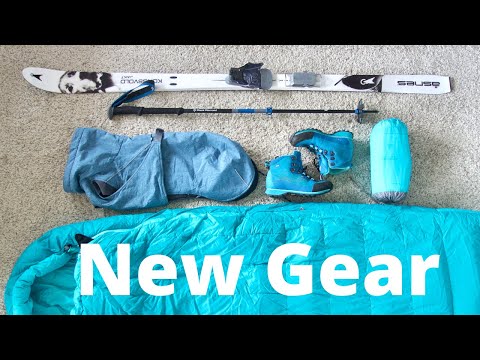 NEW OUTDOOR GEAR || Sleeping bag, hiking boots, skis, sleeping pad ++