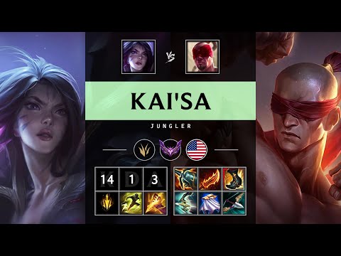 Kai'Sa Jungle vs Lee Sin - NA Master Patch 25.20