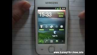 GB Launcher on Samsung Galaxy Y