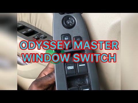 HOW TO REPLACE MASTER WINDOW SWITCH ON A 2008 HONDA ODYSSEY !!