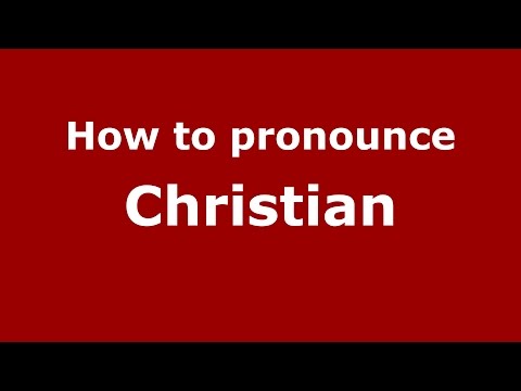 How to pronounce Christian (Spanish/Argentina) - PronounceNames.com