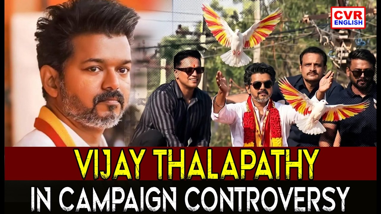 Vijay Sparks Controversy Over Painted Pigeons At Campaign Event | CVR English