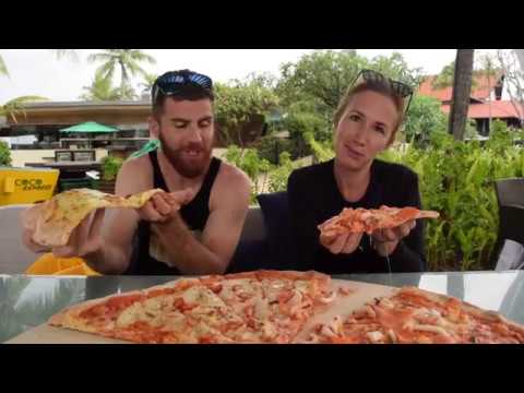 Primeira pizza gigante em Kota Kinabalu