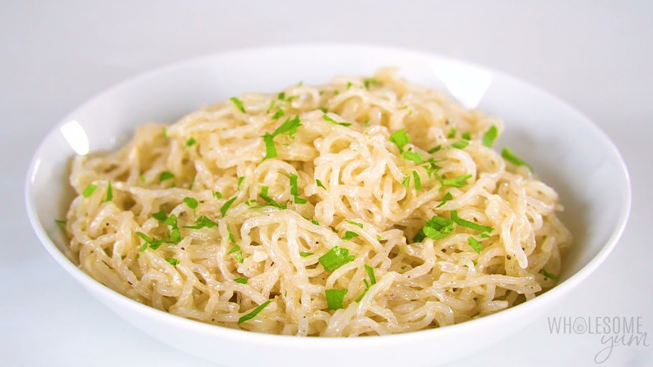 The Best Shirataki Noodles Recipe (Garlic Parmesan)