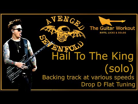 The Guitar Workout - Avenged Sevenfold - Hail to the King (solo) [D Flat Tuning]